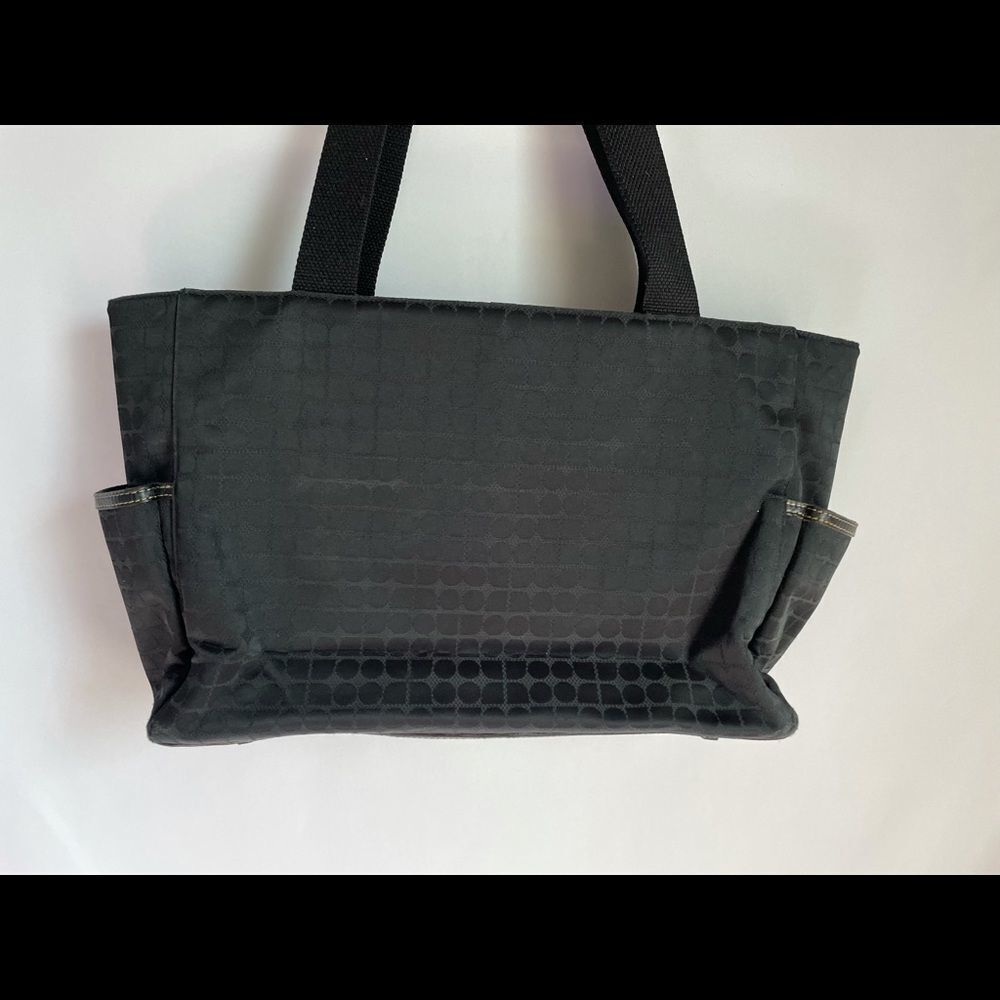 Kate Spade Black Polka Dot Large Fabric Tote - Picture 8 of 14